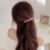 Vintage Solid Color Hair Clip Frosted Matte Spring Clip Rectangle Non-Slip Hair Grip for Women