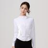 Lu Chuan Slim Fit Hooded Yoga Jacket with Waistband Pocket and Zipper.