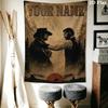 Name Custom RDR2 Game Wall Tapestry Aesthetic Wall Hanging Printed Fabric Blanket Decorative Tapestries for Bedroom Living Room Home Decor
