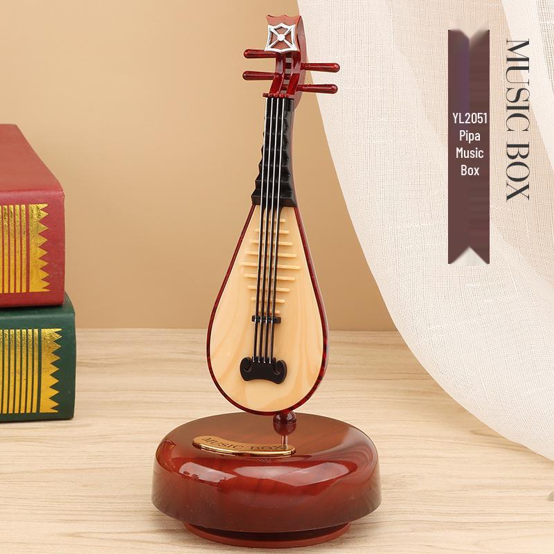 Mini tanzender Mann rotierende Spieluhr: Nähmaschine, Grammophon, Schreibmaschine Design