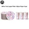 Butterfly Birthday Party Decoration Disposable Party Plates Cup Napkin Tablecloth Butterfly Knìfe Birthday Decoration Baby Showe