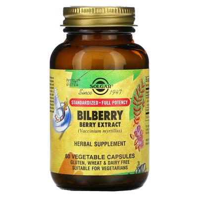 Bilberry Berry Extract, 60 Veggie Capsules