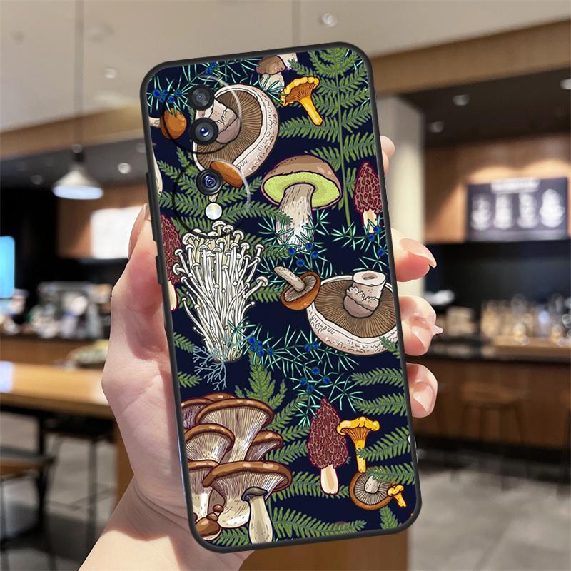 Mushroom Forest Cover For Huawei P30 P50 Pro P20 P40 Lite P Smart 2019 Nova 5T Honor X9a 50 70 X7 X8 Case