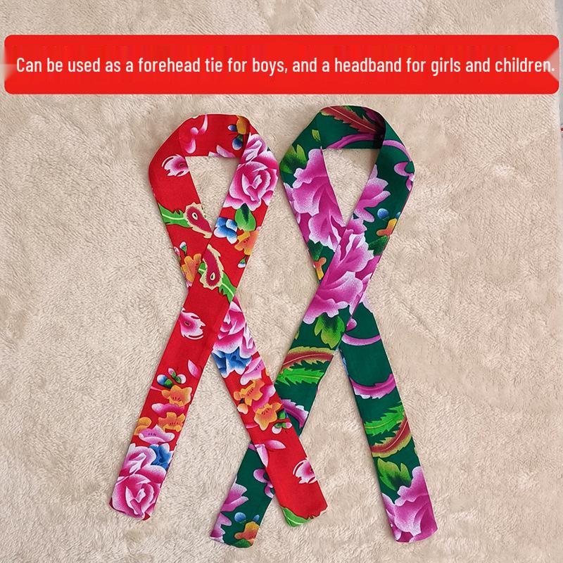 Nordöstliches ethnisches florales Bandana: Frühling-Herbst Hip Hop Quadratisches Halstuch