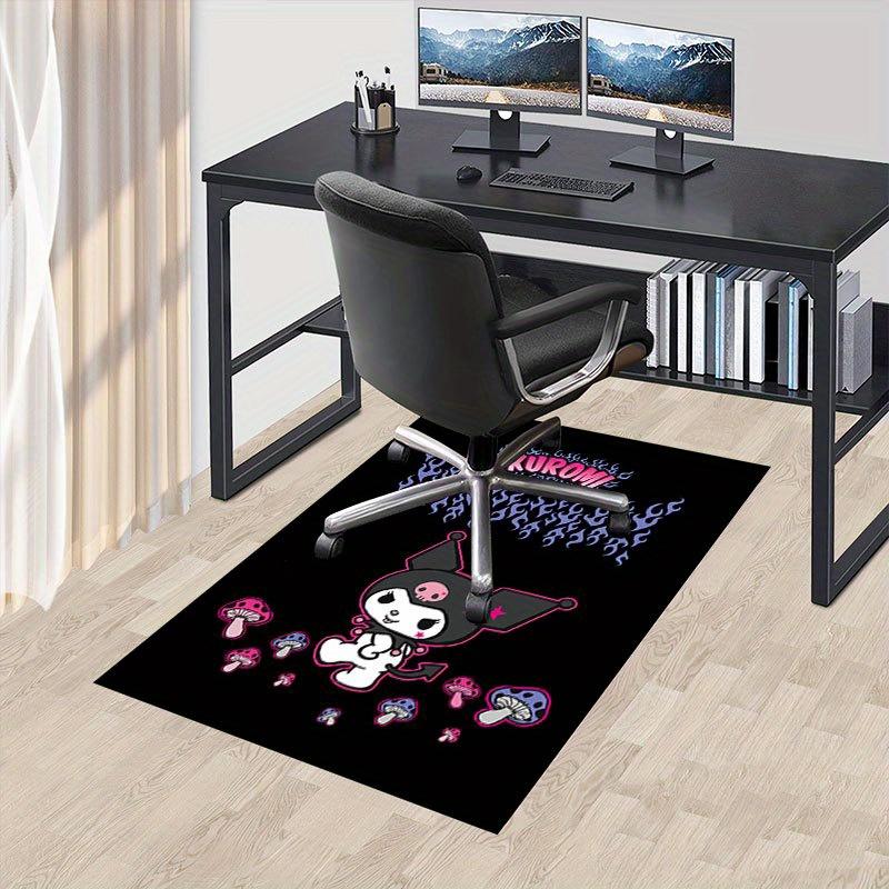 

1pc Sanrio Kuromi Mermaid Printed Office Carpet Rectangle Rug Under The Table,Perfect Room Decor for Living Room, Bedroom, Kitchen, Non-slip Floor Mat 60cm by 90cm