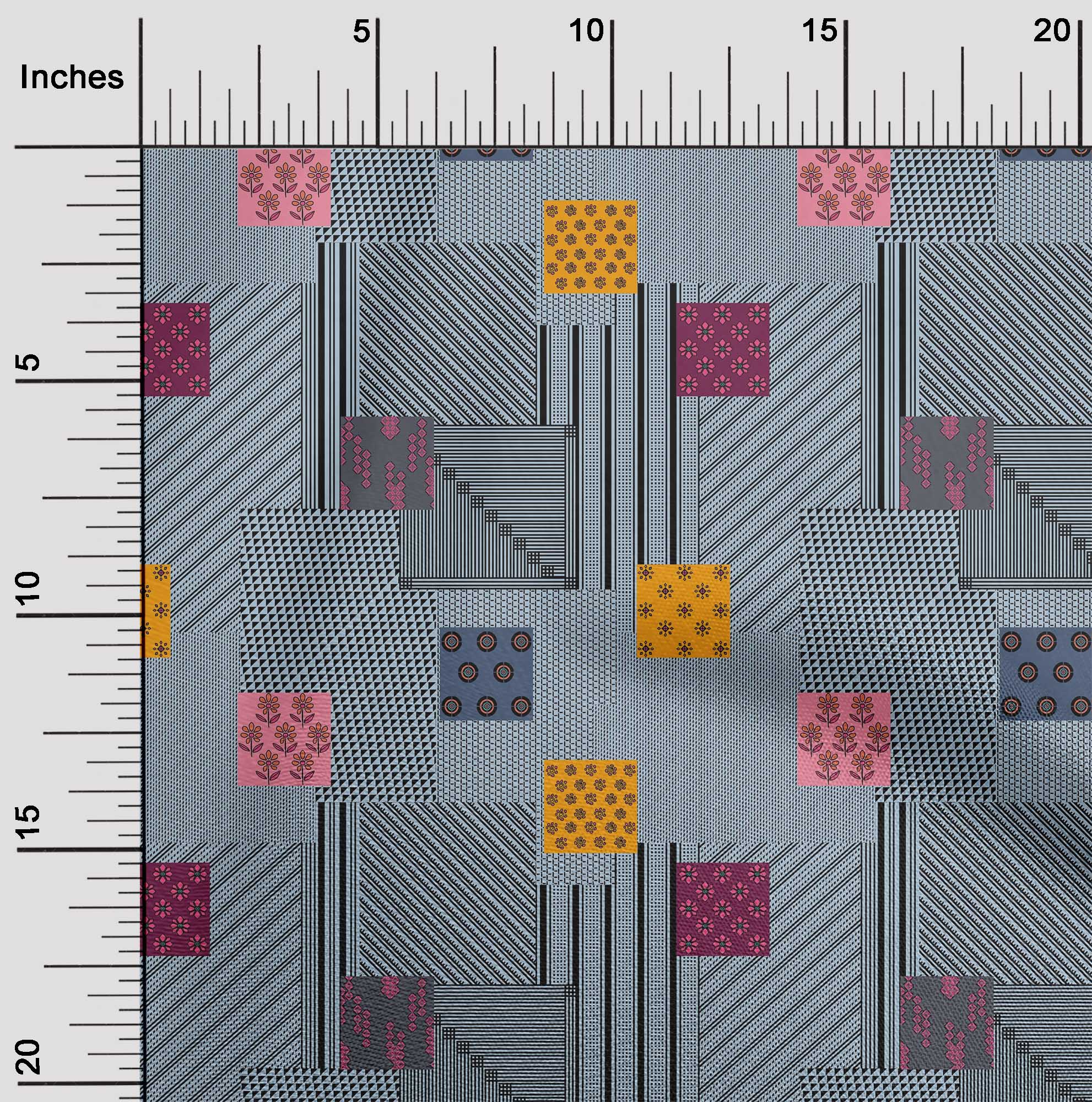 

OneOone Cotton Flex Світло-бежева тканина в смужку|Квітковий і геометричний клаптевий матеріал для шиття Тканина з принтом у дворі 40 дюймів 42 Inch Wide - Viscose Chiffon синій