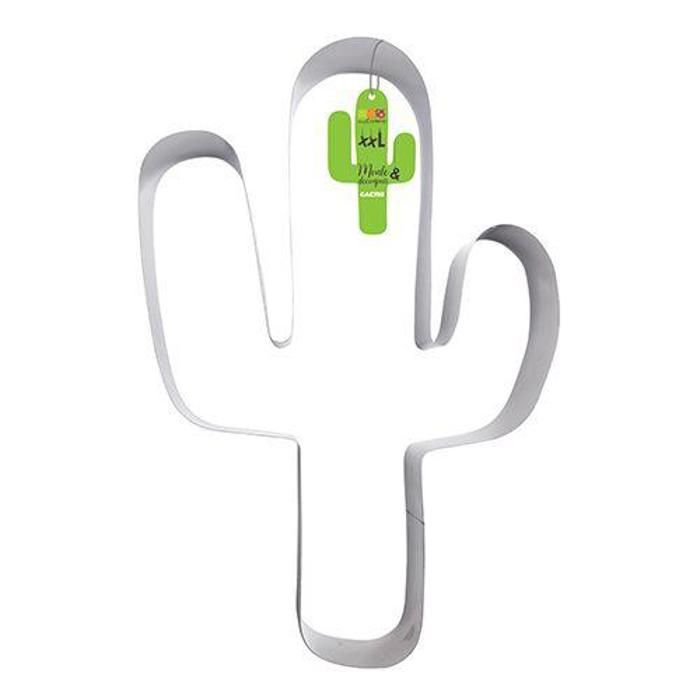Découpoir XXL en inox - Cactus - 27 x 35,5 cm - Emporte-pièce - Cuisine - Gourmandises