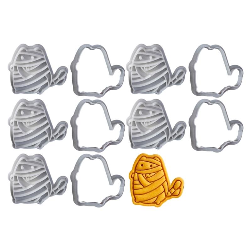 5 Set Cookie Moulds Biscuit Molding Pastrys Decorating Molds Halloween Biscuit Moulds Baking Supplies for Biscuit