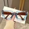 Stylish Latest Ladies Square Frame Sunglasses Simple Stylish Big Frame Sunglasses Outdoor UV400 Protection Travel Use Essential Glasses