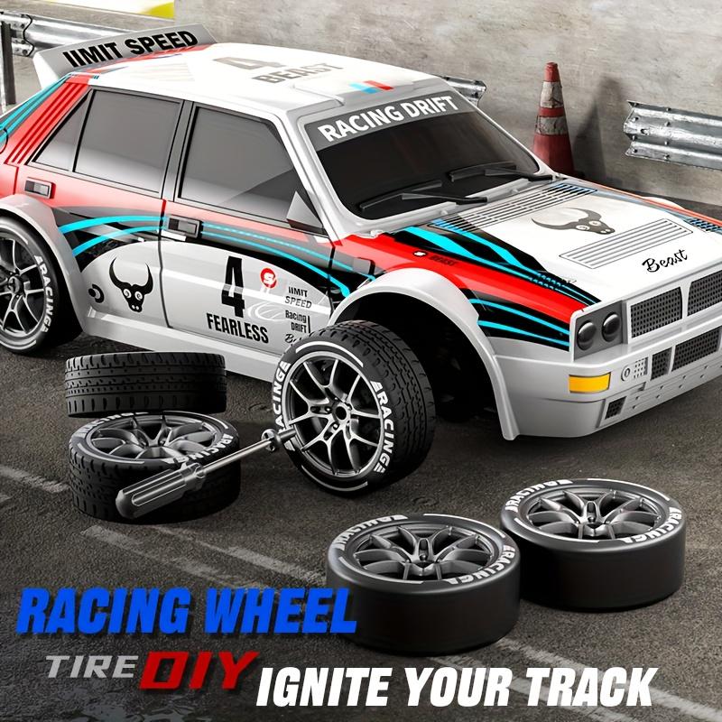 1:24 Scale 4WD Drift Racing Car With 2-Speed Switch LED Headlights Drift Compatible with SmartphonesTablets 2.4GHz Wireless Control