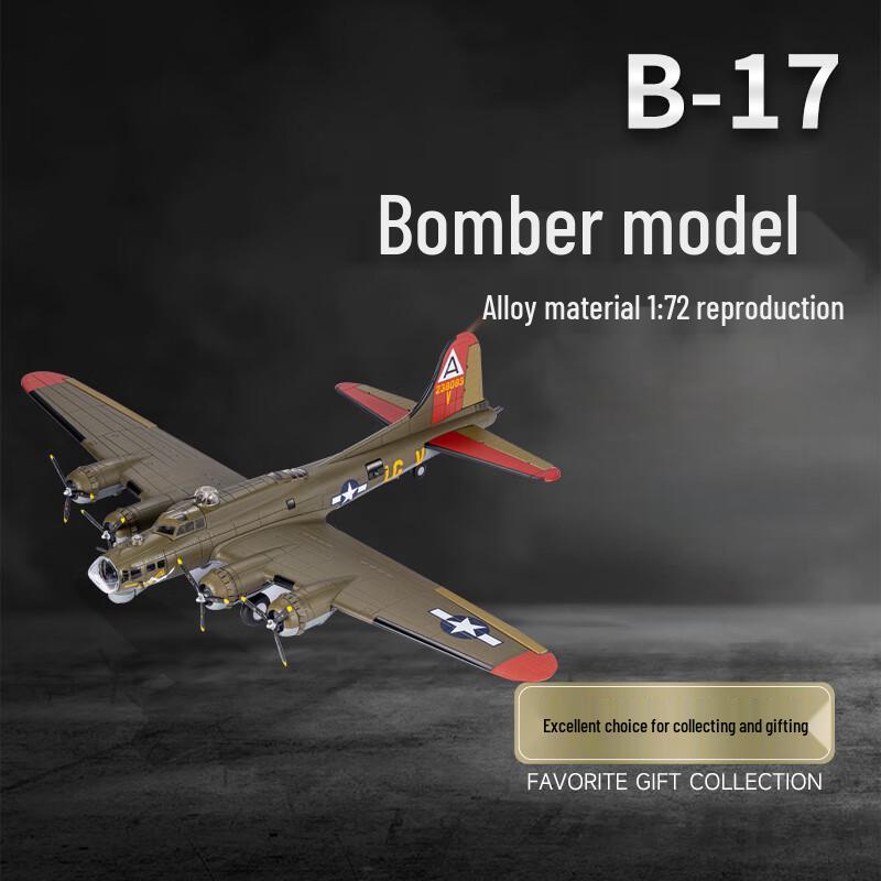 High Simulation 1:72 B-17 Bomber Aircraft Model