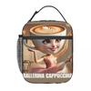 Ballerina Cappuccina Italienisches Gehirnfäule Meme Lunchtasche für Damen Brotdose Kühlertasche Praktische Oxford Thermos-Tragetaschen
