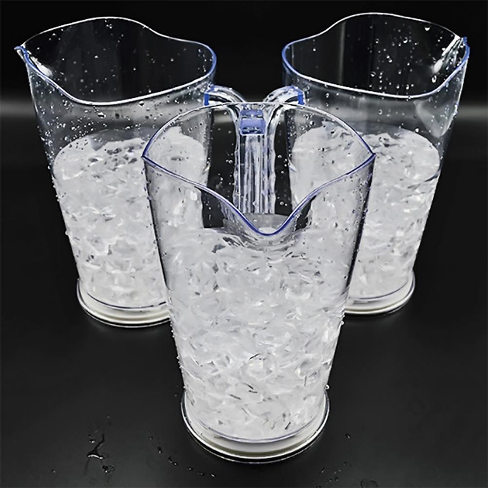 1.8L Kunststoff Farbwechsel LED Eiswürfelbehälter Bar Bierkrug LED Leuchtender Champagner Bier Eiskübel für Bar Party