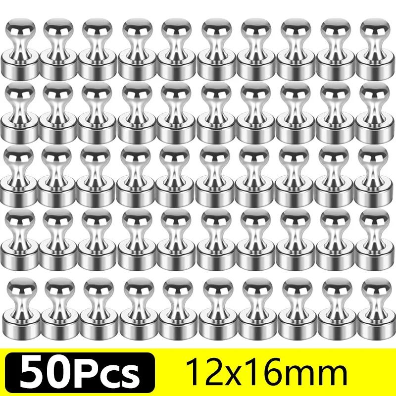 Multifunctional Metal Strong Magnetic Pushpins Magnets Whiteboard Fridge Thumbtack Magnet Push Pins for Office School Home