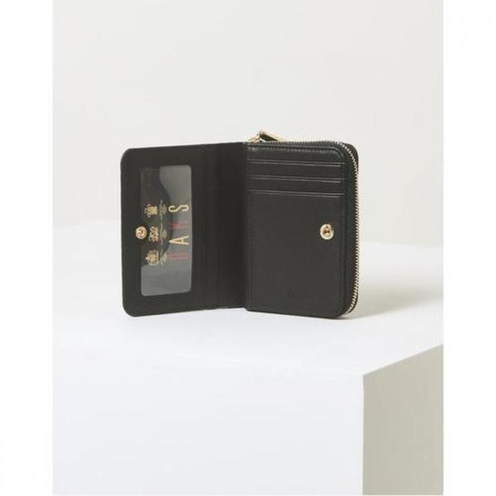 Daks Black Carlisle Embossed Leather Golddd Zip Wallet Dcwa4f216bk