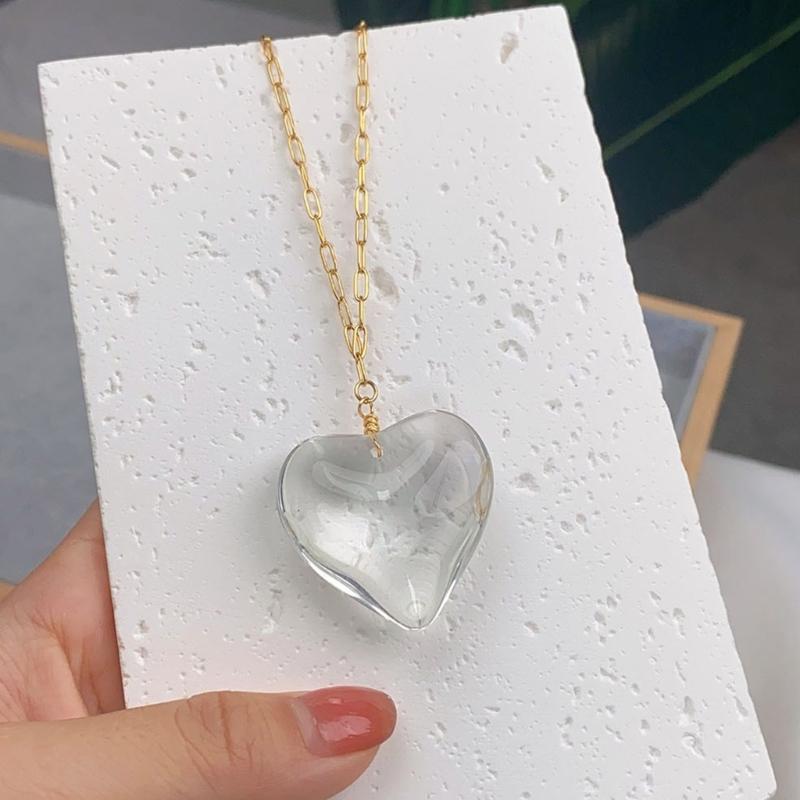 Heart Neck Jewelry Pendant Choker Necklace Alloy Material Jewelry Gift for Girls