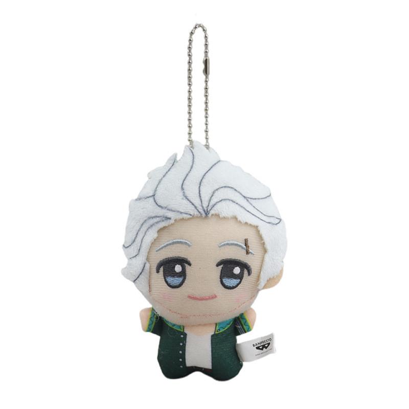 Soft And Cozy Windproof Youth Plush Toy Cartoon Character Keychain Windproof White