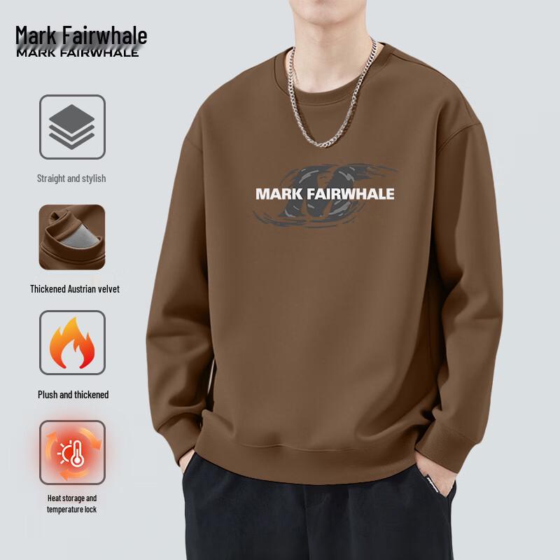 Mark Fairwhale Men's Heavyweight Fleece Round Neck Sweatshirt
