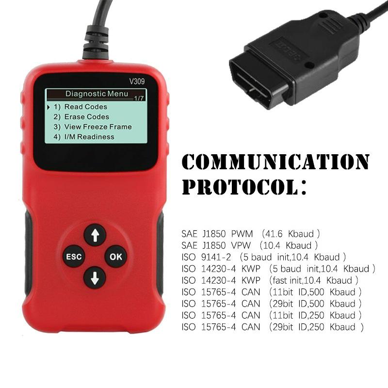 Cheap Car Truck Diagnostic Code Reader Fault Reset Tool OBD2 Scanner