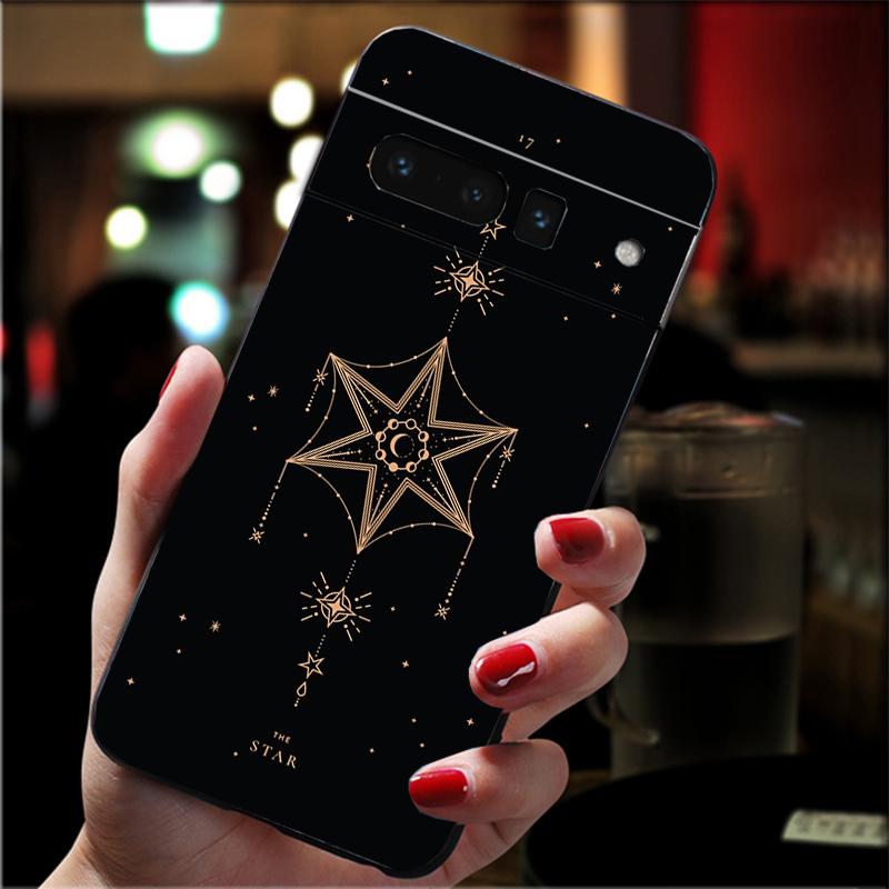Phone Case For Google Pixel 10 Pro XL 9 Pro XL 9A 8 7 6 Pro Pixel 8A 7A 6A Pixel 8 7 6 5 Witches moon Tarot Mystery Totem
