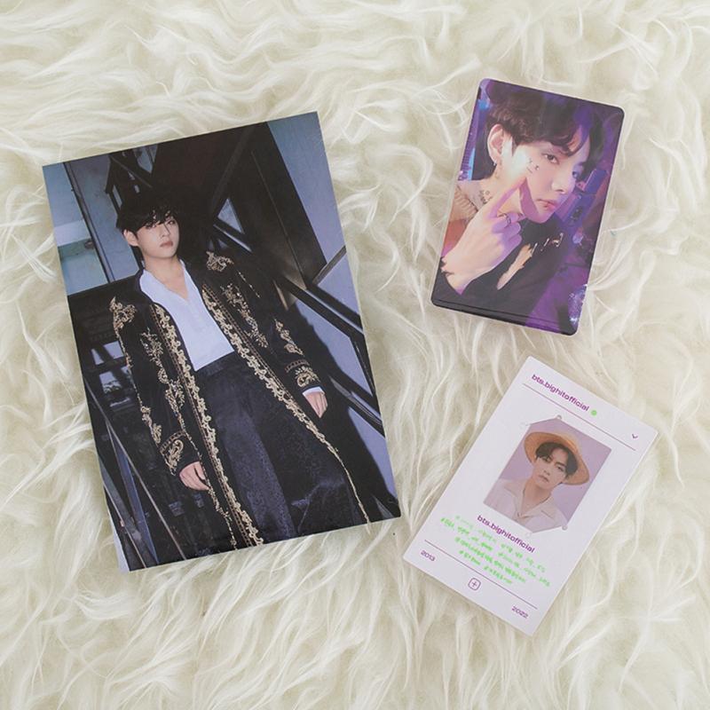 54 szt. Niepowtarzalne karty fotograficzne Bts Karty Lomo 2022 Kalendarz na biurko Kolekcja prezentów dla fanów Bts