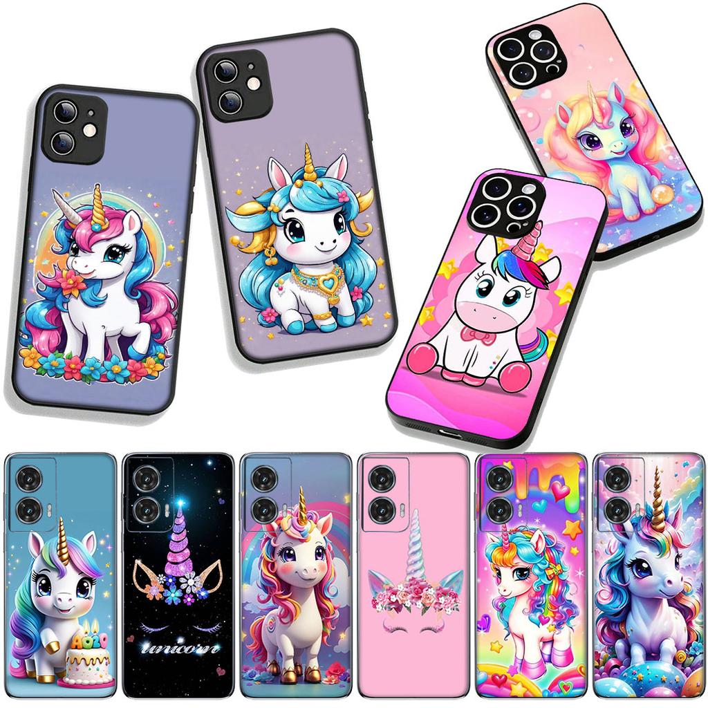 for OPPO A54 A40 A60 A80 A18 A16 A17 A38 A78 A79 A57 A55 A96 A15 A12 Phone Cover Case Wallpaper Unicorn Lovely Poster Casing