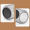 Hollow Lantern Candle Holder Metal Candlestick Retro Style Stand for Home