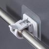 Telescopic Curtain Rod Adhesive Hook - Punch-Free Support for Shower, Towel, and Door Curtains
