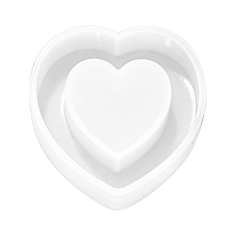 

Earrings Molds Jewelry Making Mold Hollow Heart Shape Pendant Moulds Silicone Texture Present for Art Enthusiasts L