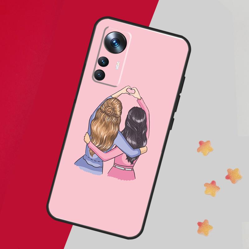 Best Friends BFF Matching Case For Xiaomi 14 13 15 Ultra 11T 12T 13T 14T Pro Cover For POCO X7 Pro X3 X5 X6 F5 F6 F7