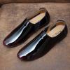 Fashion Hot Selling Men's Shiny Leather Shoes Pointed High-end Banquet Dress Shoes Europe America Trendy Red Men's Business Casual Shoes