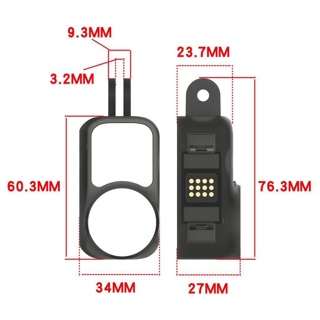 PC-Schutzhülle Passend für DJI Osmo Nano Kamera-Aufnahmekäfig Halterung USB-Anschluss Freigelegt Vollständiger Schutz Schnellverschluss-Design