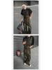 Unisex Retro Leopard Print Denim Overalls - Trendy, Loose-Fit American-Style Jumpsuit