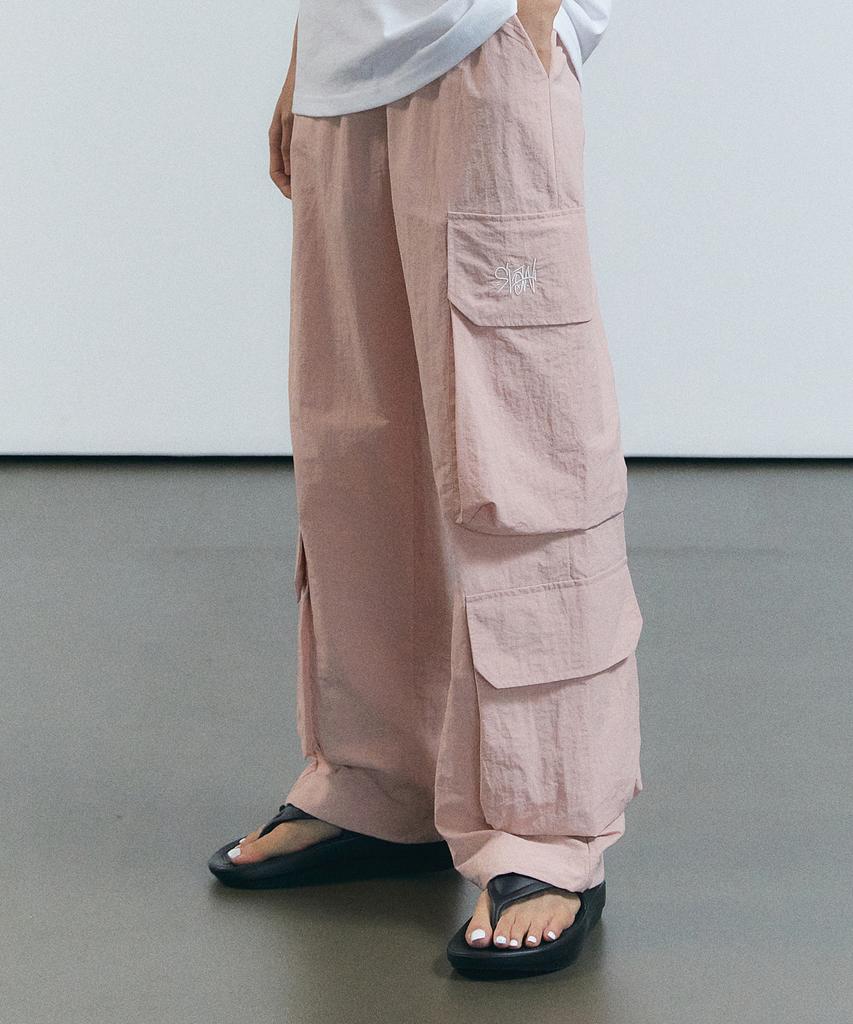 SLOW RECORD HOUSE Big Pocket Cargo Pants_Pink
