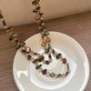 Creative Bohemia Pendant Necklace Retro Double Layer Necklace Vintage Long Sweater Chain  Women