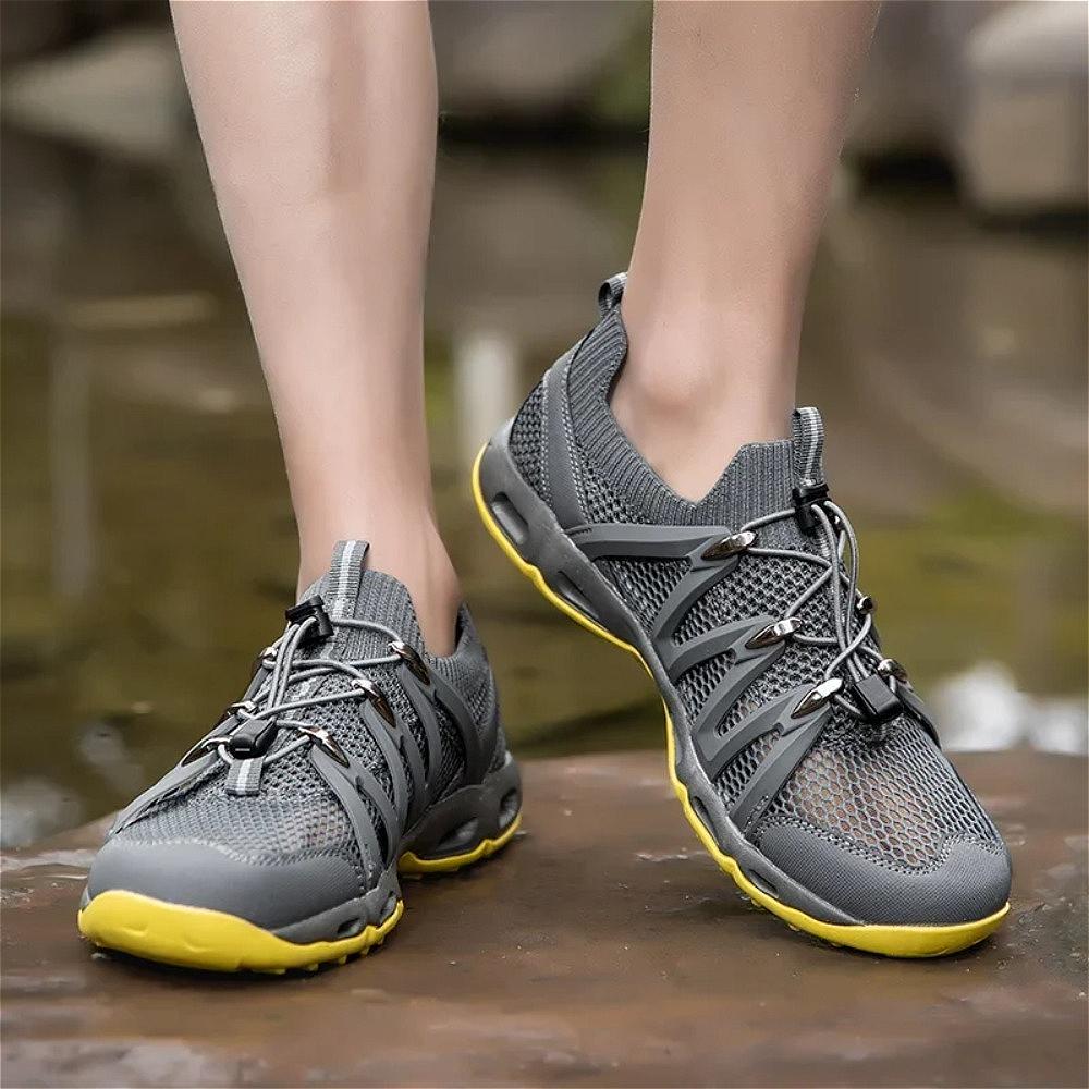 Sommer rutschfeste Wanderschuhe Herren Damen Atmungsaktive Watschuhe Reiseschuhe Leichte Klettersportschuhe Multifunktionale Sneakers