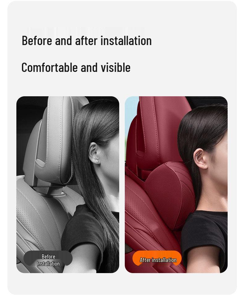 23 Crown Lu Fang Headrest & Lumbar Support Pillow for 12th-14th Gen Crown – Neck Protection Cushion Car Interior Accessory