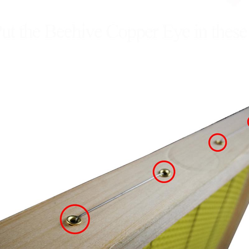 1400 Stück Bienenzuchtwerkzeuge, italienische Biene, Bienenstock-Nistkasten, Einfädelloch, Bienen-Nistkasten, Nestfundament, Kupferauge, Bienenstock, Kupferaugen