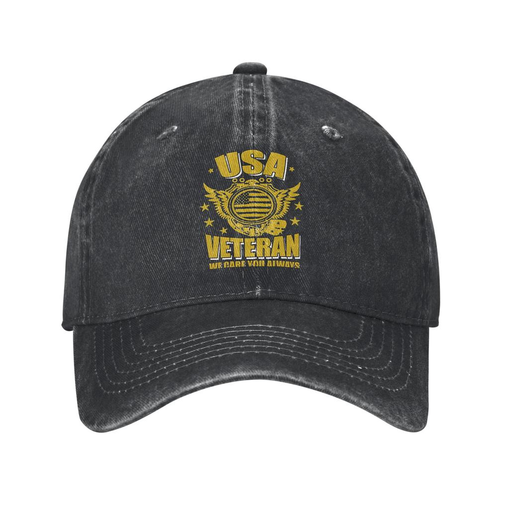 USA Th Anniversary American Baseball Caps Casual Distressed Denim Washed Sun Cap for Unisex Women Outdoor Adjustable Fit Cap