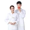 Chef Coat Stand Collar Long Sleeves Pockets Embroidery Breathable Anti-dirt Cooking Clothes Men Women Chef Work Uniform Jacket for Restaurant