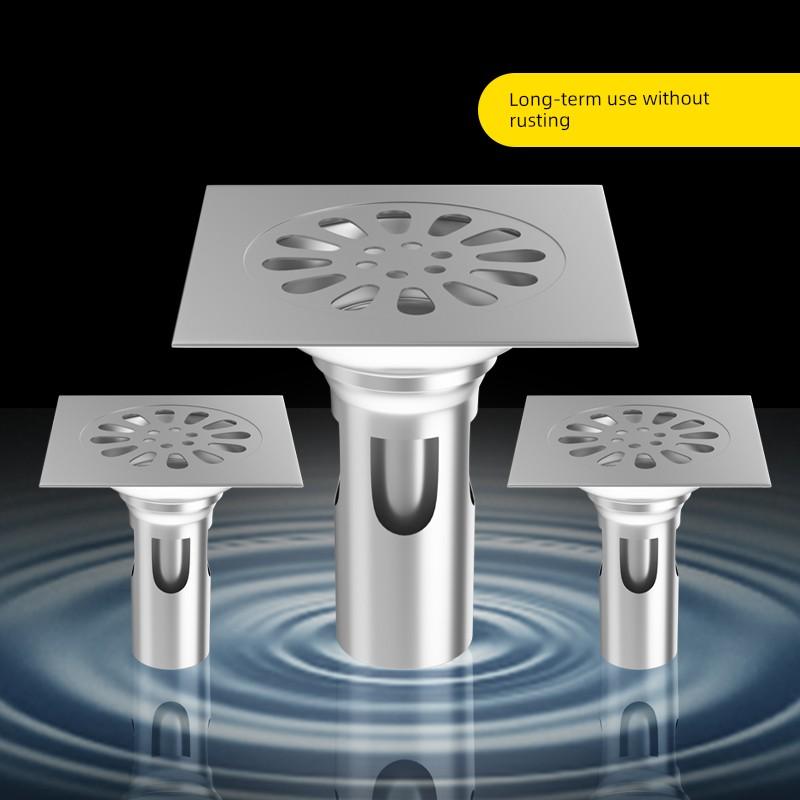 Old-Fashioned Floor Drain Deodorizer, Stainless Steel Bathroom Drain Cover, Dual-Purpose Anti-Insect and Anti-Odor Device