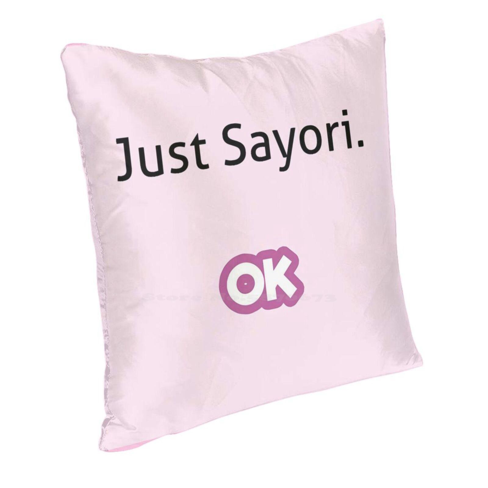 Just Sayori - Ddlc - Doki Doki Literature Club! Soft Comfortable Pillowcase Just Sayori Ddlc Doki Doki Literature Club Pink Cute Peach skin 18*18(CM)-1Pcs