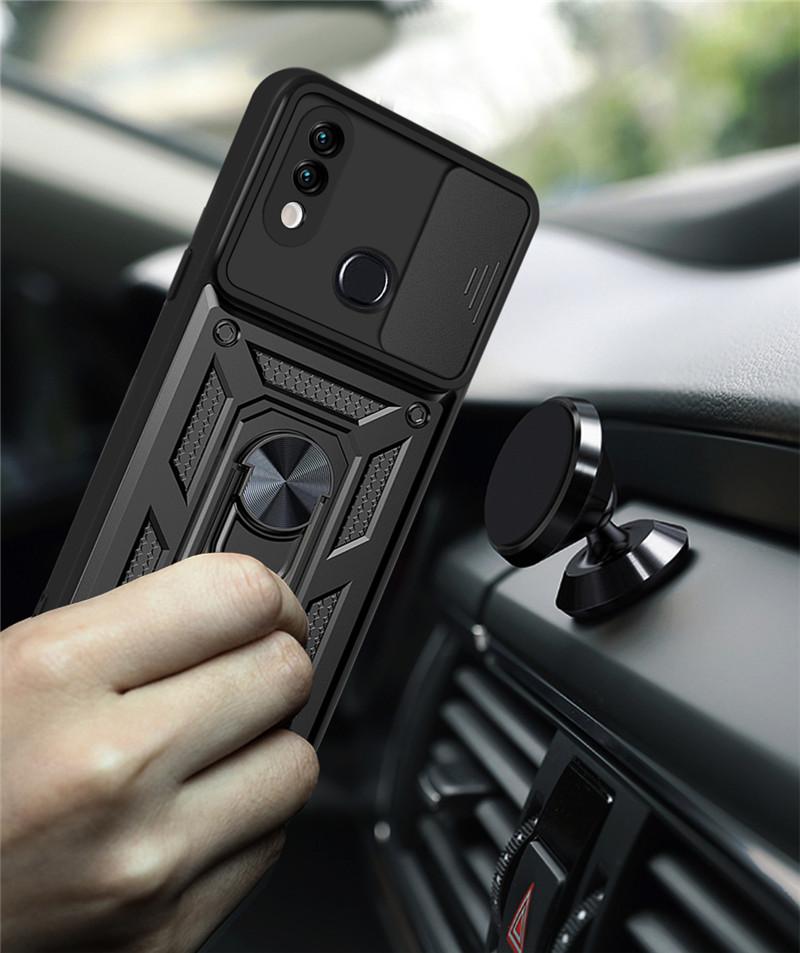 Pro Samsung Galaxy A10S A20S A21S Pouzdro Stojánek magnetický Kroužek do auta Nárazuvzdorné pancéřové pouzdro pro Galaxy A20 A30 Zadní kryt