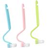 Replacement Brand New Toilet Brush Green+Pink+Blue Multi-Purposes Small Size Flexible And Convenient Plastic Soft