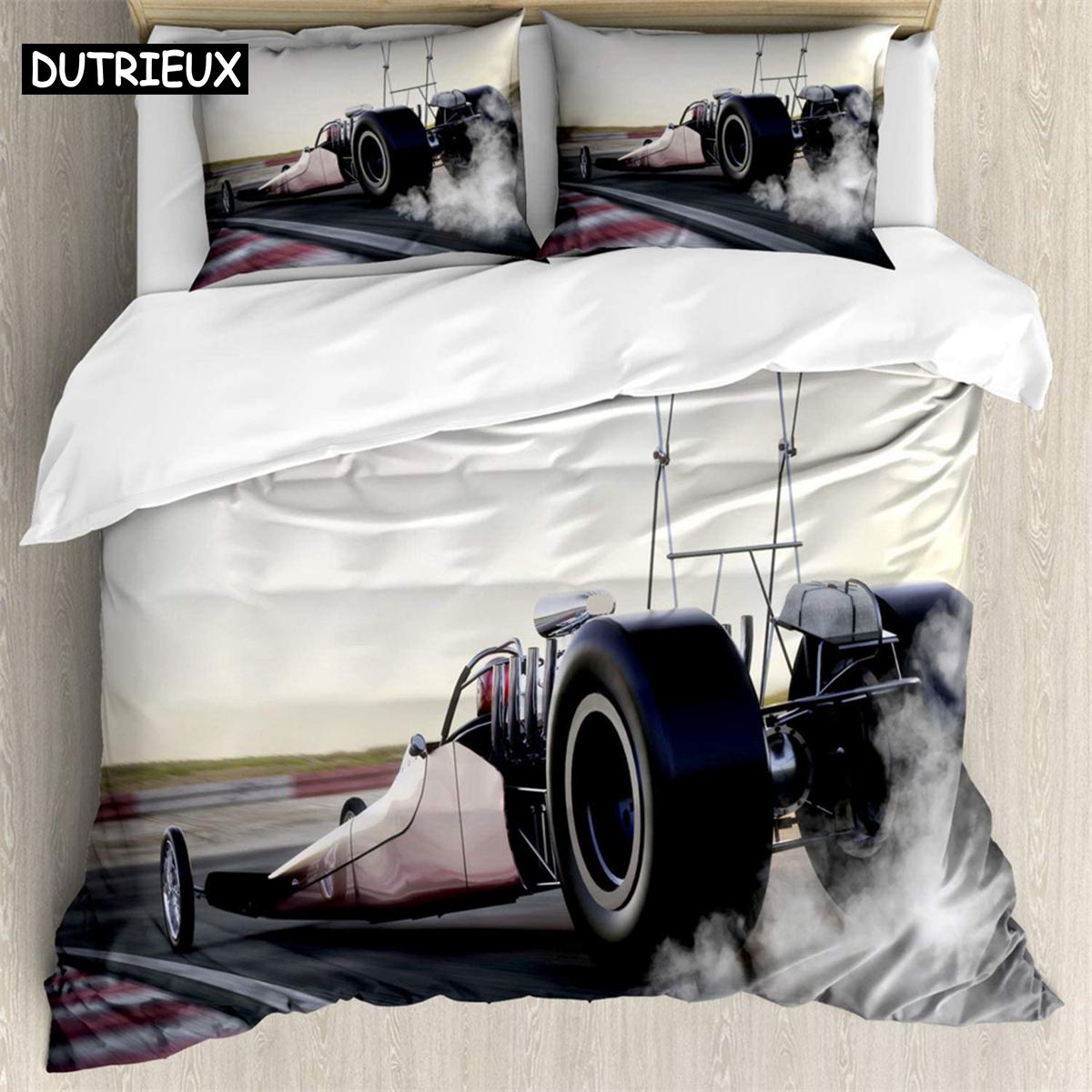 

Big wheel 3Pcs Bedding Sets 3D Digital Printing Custom Quilt Duvet Cover Set Home Queen King Quilt Pillowcase (135x200cm)&set