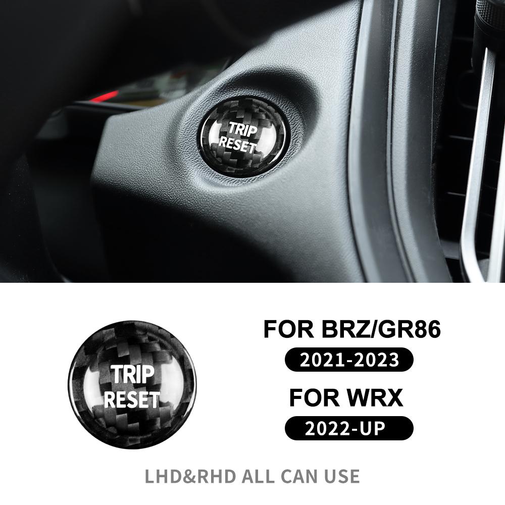 Real Hard Carbon Fiber Sticker For Subaru BRZ Toyota GR86 2025 2025 2025 2025 Trip Reset Button Cover Interior Trim Accessories