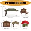 Miniature Tree House Ornament Plastic Tabletop Display Piece for Landscape Dioramas Shelf Styling and Scene Decors