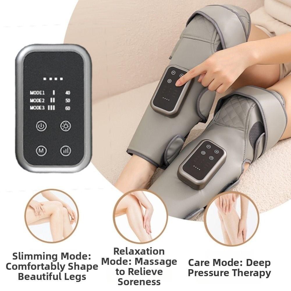 3 Levels Air Pressure Air Wave Massager Hot Compress Electric Air Pressure Device  Leg Massage