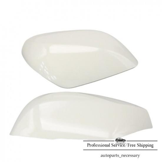 1Pair For Infiniti QX30 Q50 Q60 Q70 Mirror Cover Caps White Replacement