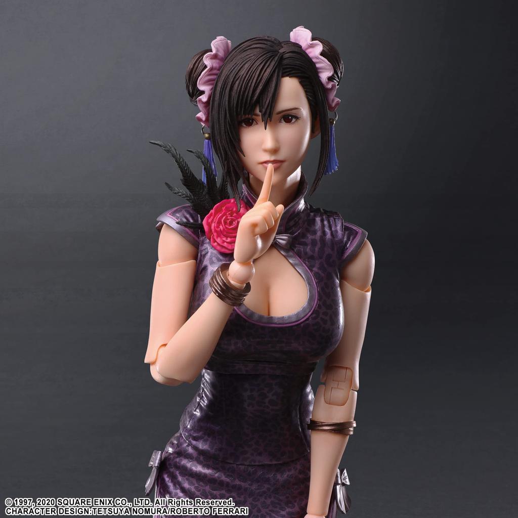 Final Fantasy VII Remake PLAY ARTS Kai Tifa Lockhart Fighter Dress PVC malovaná pohyblivá figurka ver.